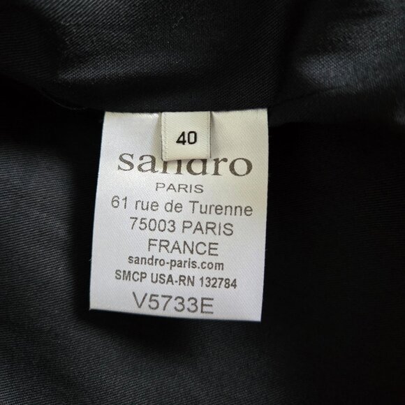 Sandro cropped open front blazer jacket - Picture 6 of 12